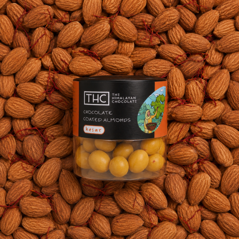 Chocolate Coated Almonds - Kesar